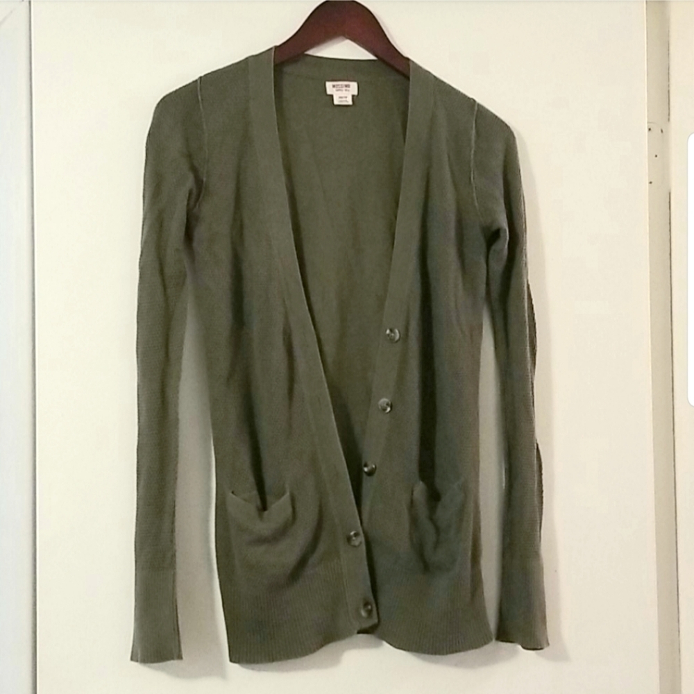 Mossimo olive cardigan